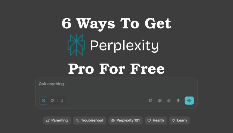 Perplexity Pro for free